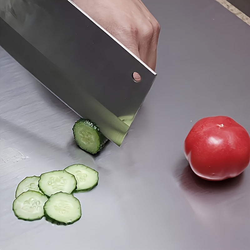 Stainless Steel Cutting Board Heavy Duty Non-Slip for Meat Fruits Vegetables 39.98cm x 49.99cm