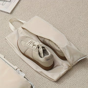Lightweight Shoe Storage Bag with Handle Durable Fabric Zippered Closure