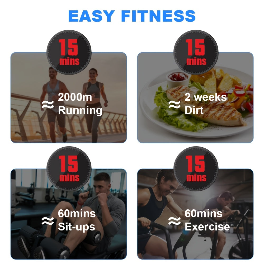 Full-Body EMS Massage Device with Adjustable Intensity and Modes for Arms Legs Abdomen