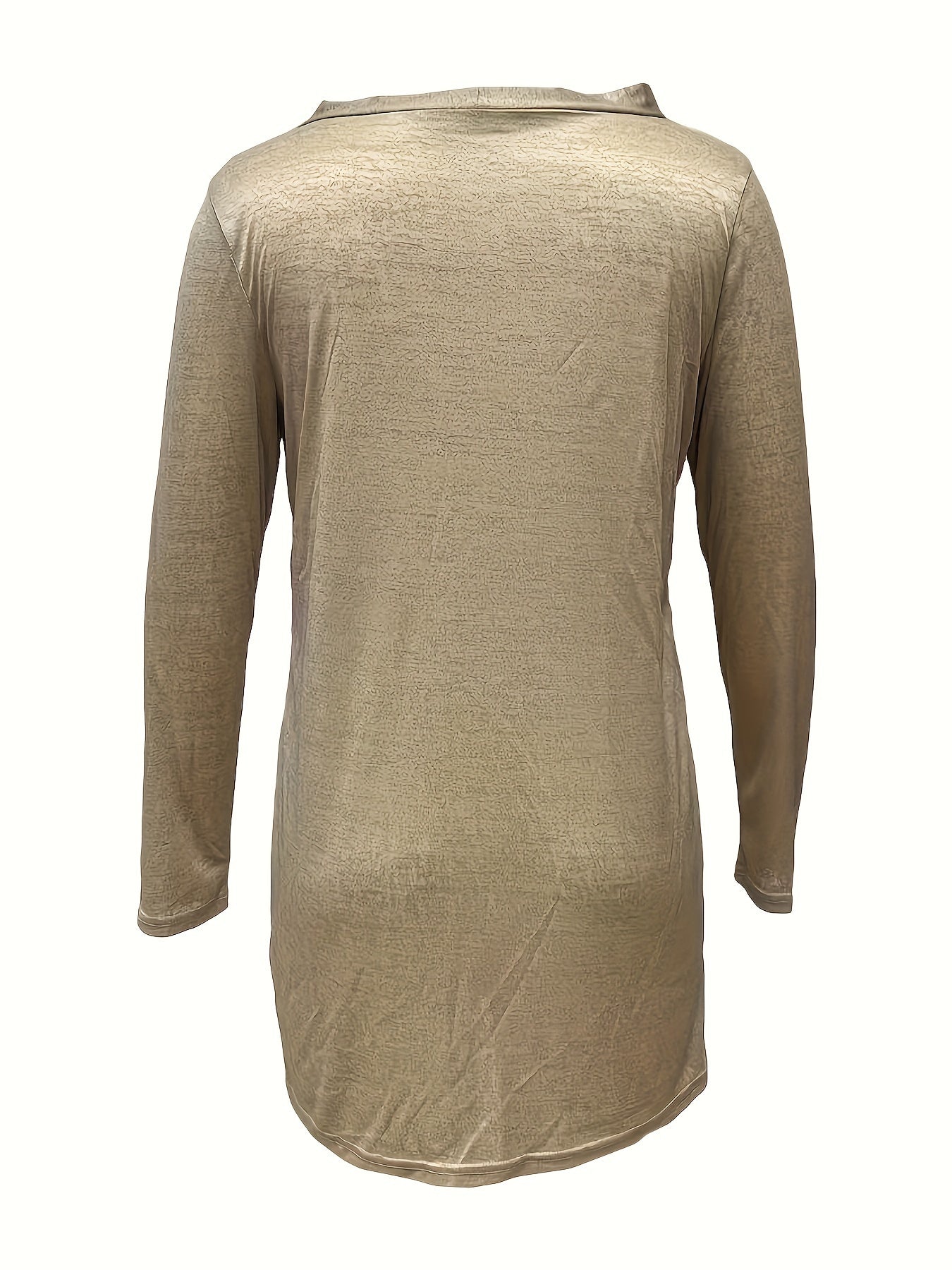 Plus Size Women's Solid Color Casual Cardigan Sweater