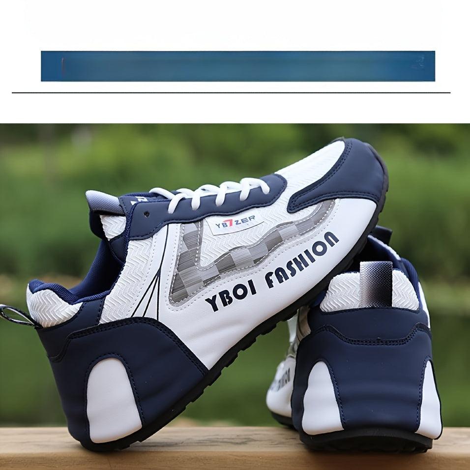 Men's Breathable Low Top Training Sneakers Non-Slip Durable for Outdoor Jogging and Travel