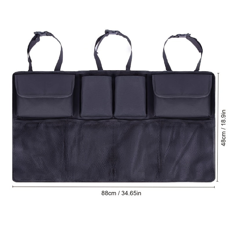 Bolsa de almacenamiento colgante para maletero de coche, organizador de tela Oxford para vehículos