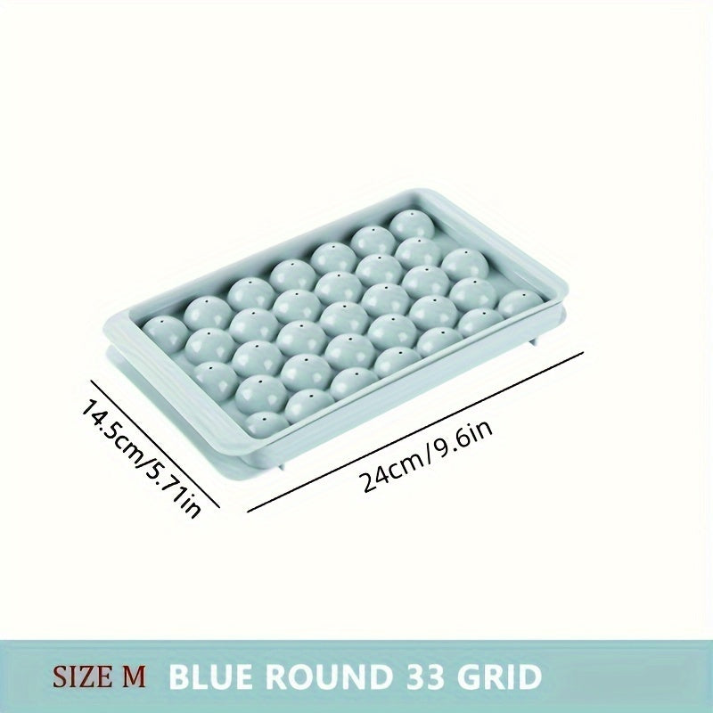 Home Kitchen Ice Cube Tray With Lid Reusable Ice Mold For Refrigerator