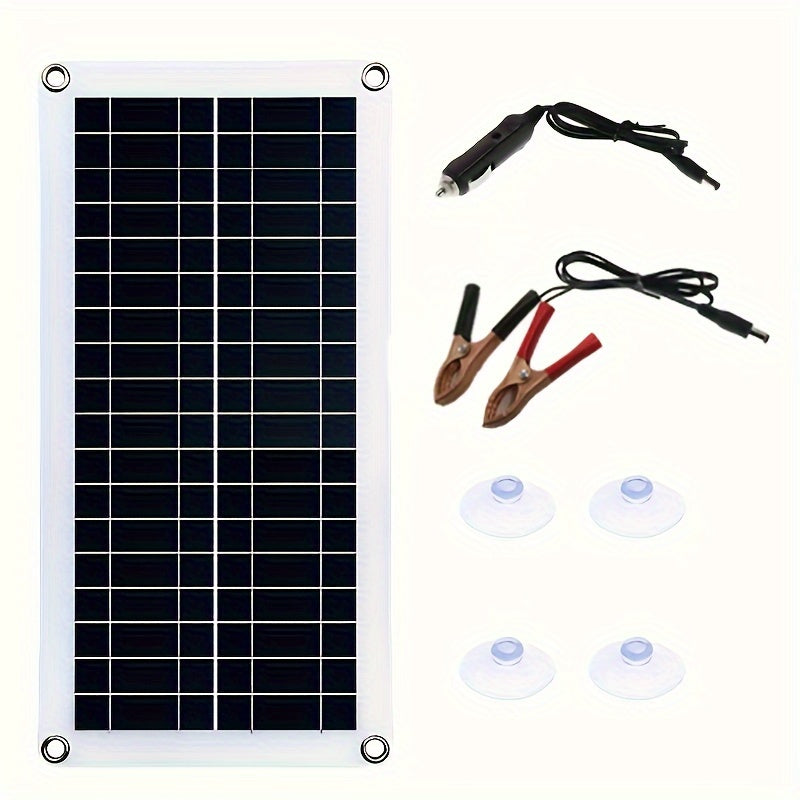 Kit de panel solar portátil 12V 18V carga USB para autocaravana, camper y coche