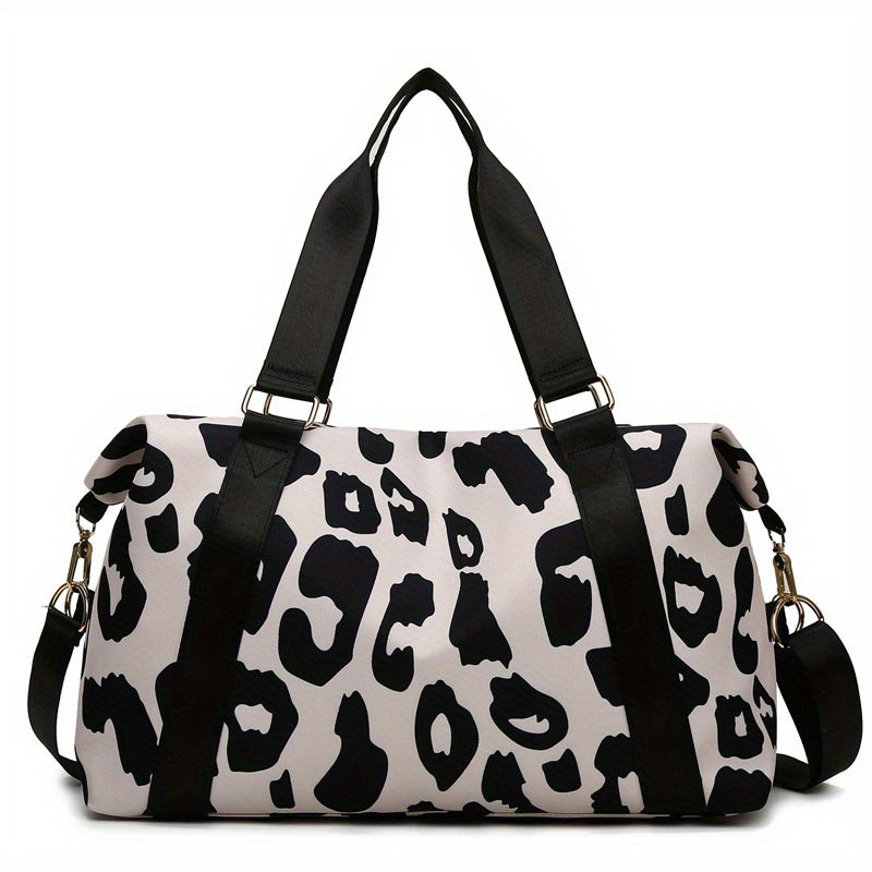 Leopard Pattern Sports Bag Large Capacity Gym Travel Bag