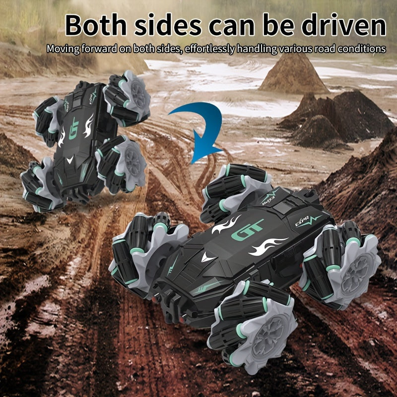 High-Speed All-Terrain Remote Control Car for Kids with Gesture Sensing Lights and Sounds Rechargeable