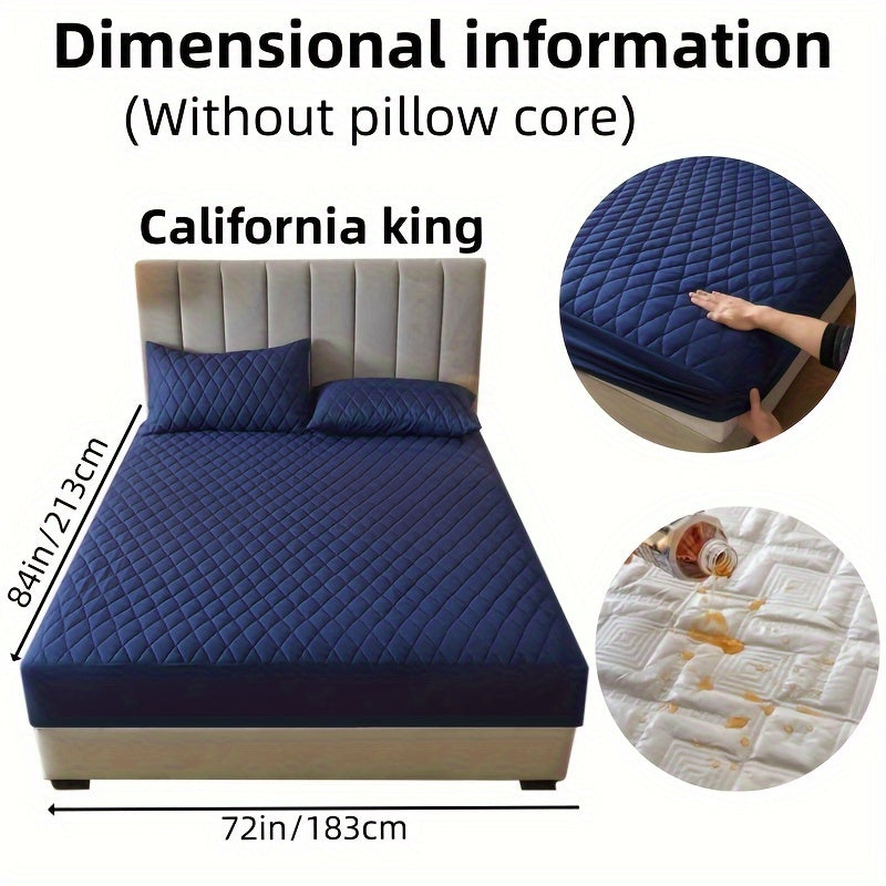 Fitted Sheet Set for 2/3 Bed Waterproof Deep Pocket Pillowcases Bedroom Guest Hotel