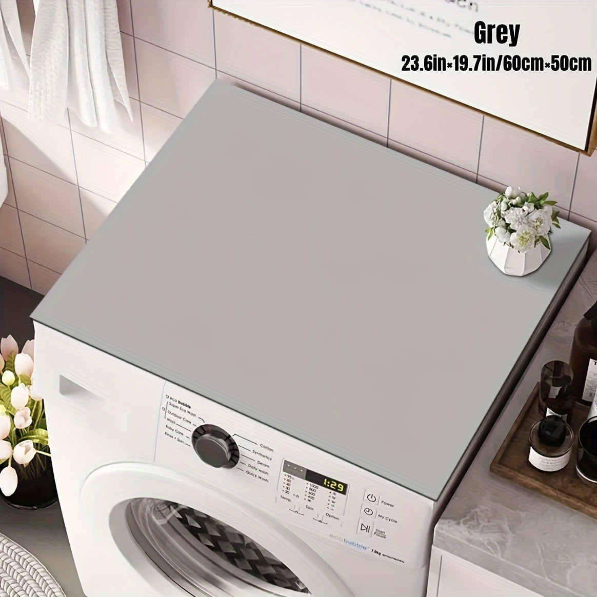 Katta kir yuvish mashinasi va quritgich qopqog'i himoya matosi, diatomli yuqori himoya