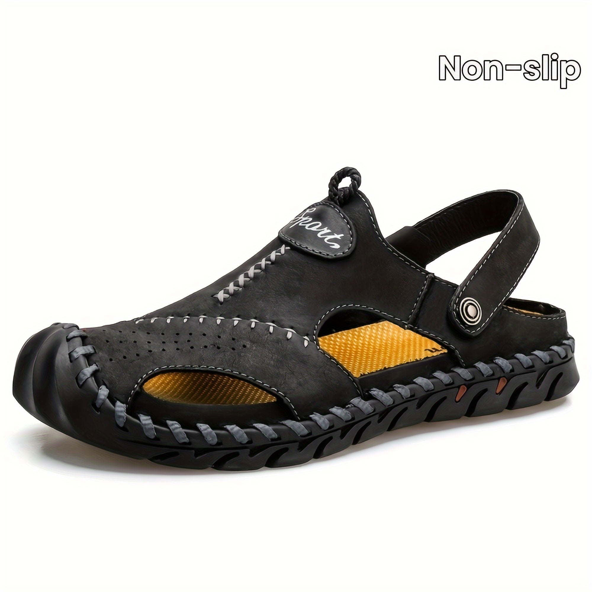 Hand-Stitched Durable Summer Sandals with Rubber Soles for Casual Street Wear