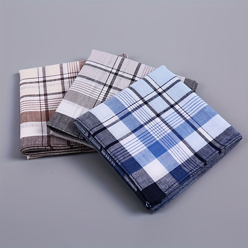Set of 6 Cotton Handkerchiefs for Men Soft Vibrant Modern Patterns