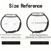 Apple Watch uchun 5 ta sport silikon soat tasmasi to'plamini oling, kapalak qopqog'i bilan birga. Ushbu suv o'tkazmaydigan, sozlanadigan tasmalar iWatch Series 3 dan Ultra gacha, 38mm dan 49mm gacha mos keladi. Bu ajoyib uniseks sovg'a variantidir.