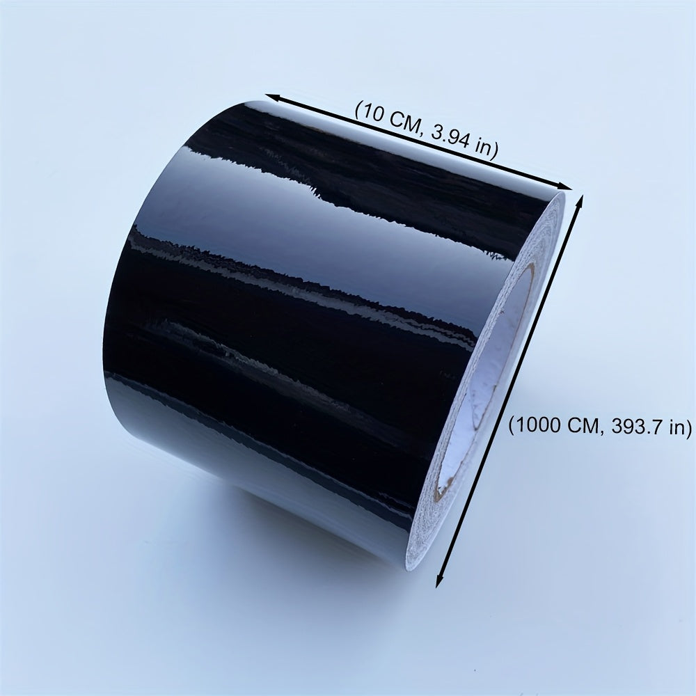 Tira de vinilo negro para moldura de ventana de coche 3/5/7/10cm con acabado cromado blackout