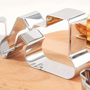 Stainless Steel Excavator Cookie Cutter Set with Yellow Plunger for Baking