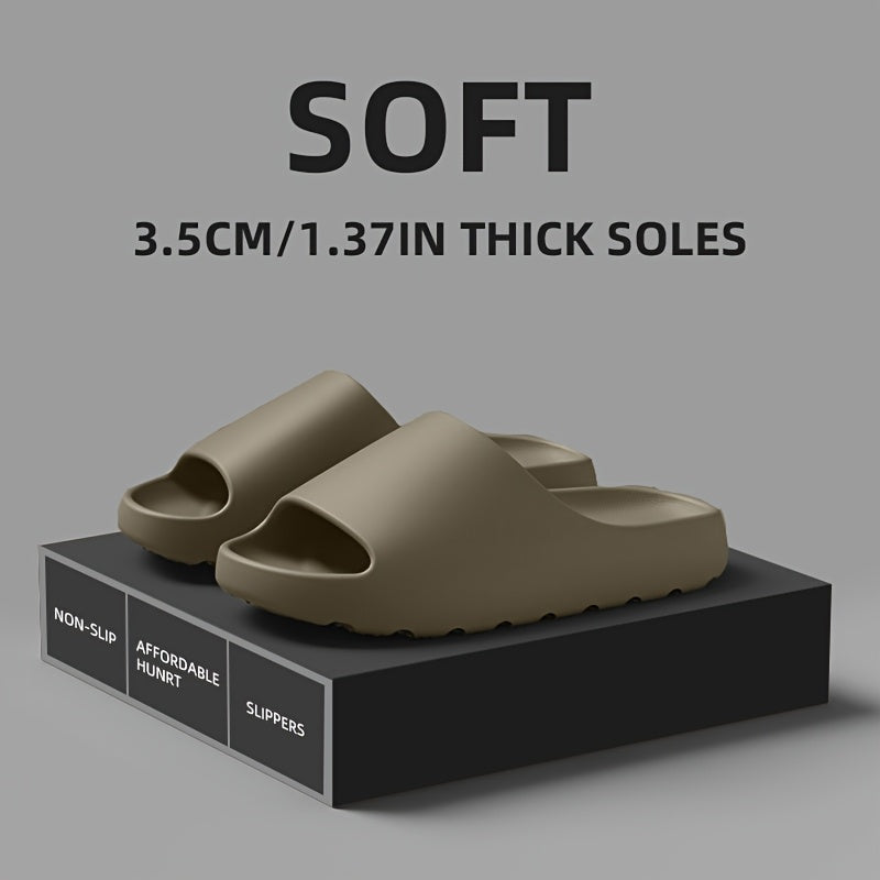 Erkaklar va ayollar uchun engil Eva shippaklar, sirg‘alishga qarshi, ichki va tashqi foydalanish uchun, kundalik, oq va qora