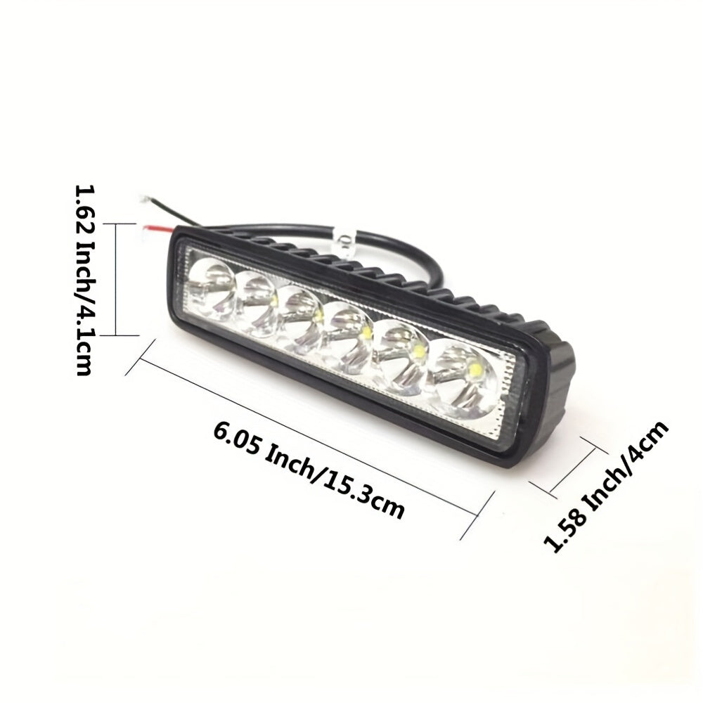 Luces LED universales para coche 1/2 piezas, súper brillantes, cubierta negra, fuera de carretera, SUV, camión
