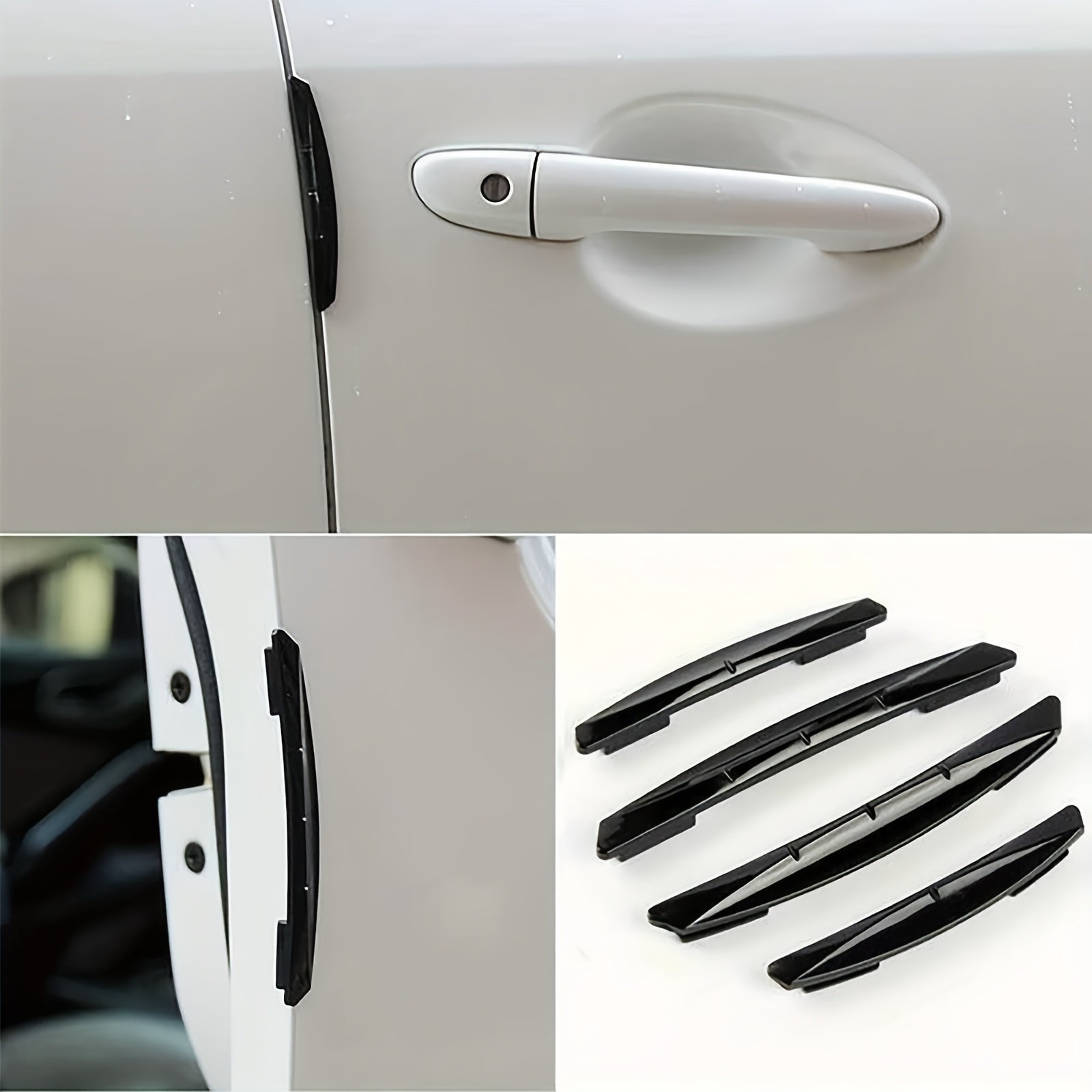 4PCS Car Door Edge Protector Guards Strip Anti-Scratch Collision Auto Vehicle Door Protective