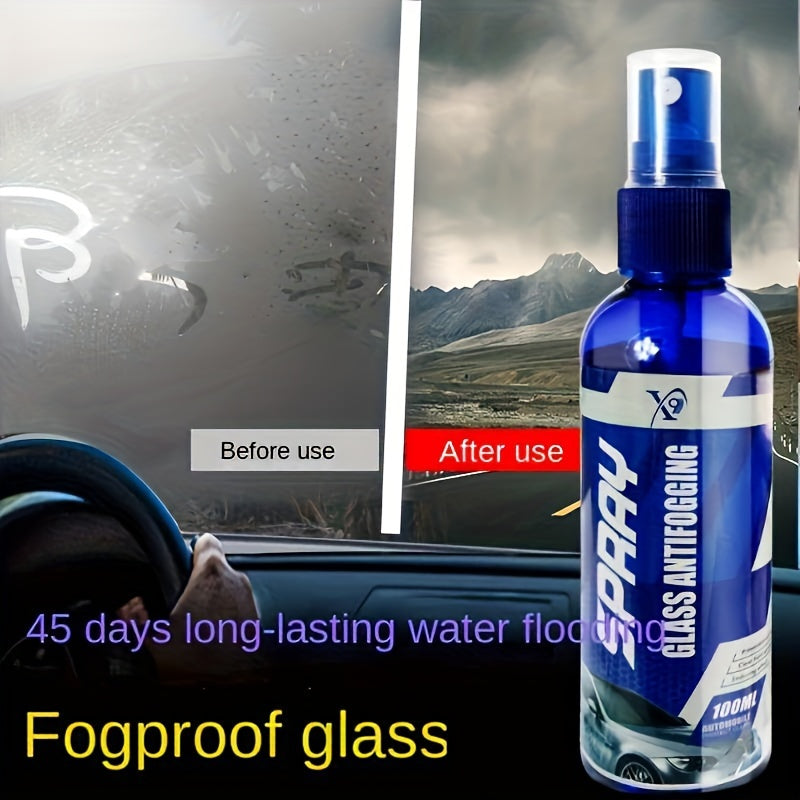 Universal Anti-Fog Glass Cleaner Spray for Cars, Helmets & Home