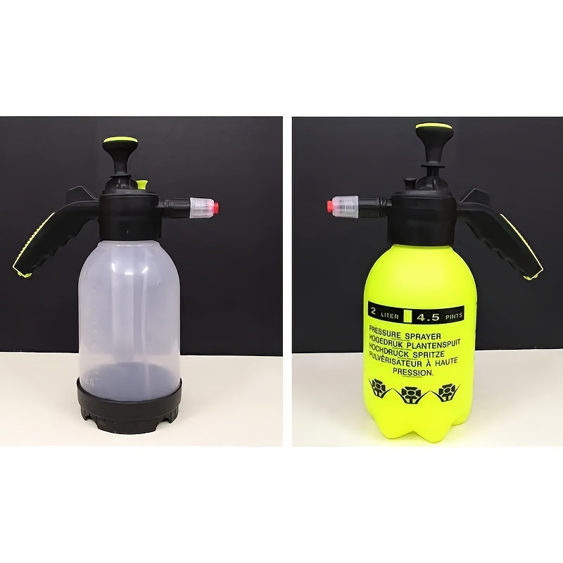 2L Plastic Pressure Sprayer Leak-Proof Transparent Easy to Use for Cleaning