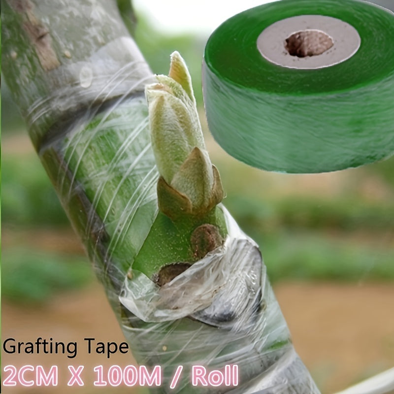 Cinta de injerto para árboles frutales transparente 2cm x 10m, película de envoltura duradera