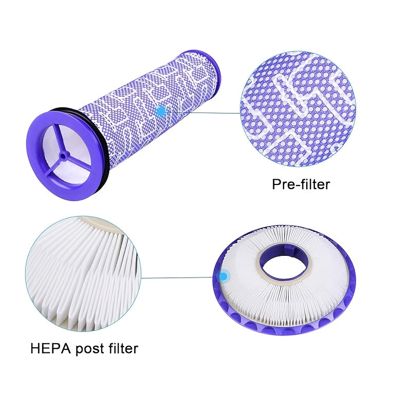 2-Pack Vacuum Filter Set for Upright Cordless and Ball Vacuum Cleaners Compatible with DC41 DC65 DC66 UP13 UP20 UP30