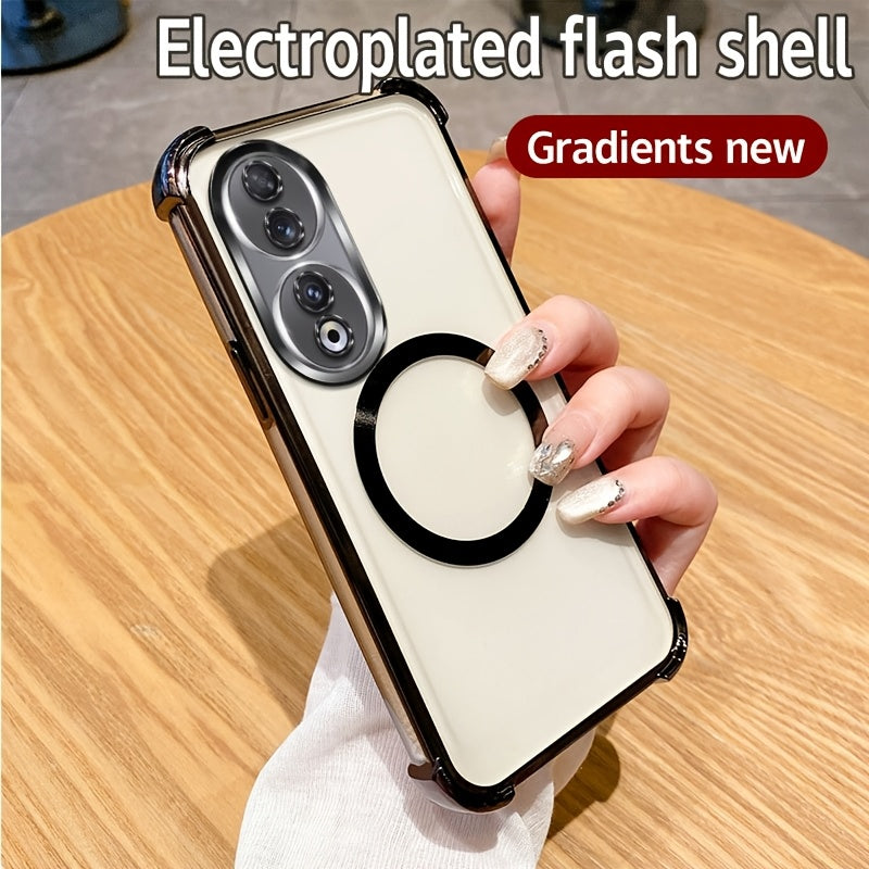 Luxury Heavy-Duty Shockproof Phone Case for Honor X7b X9 Series with Airbags and Magnetic Coil