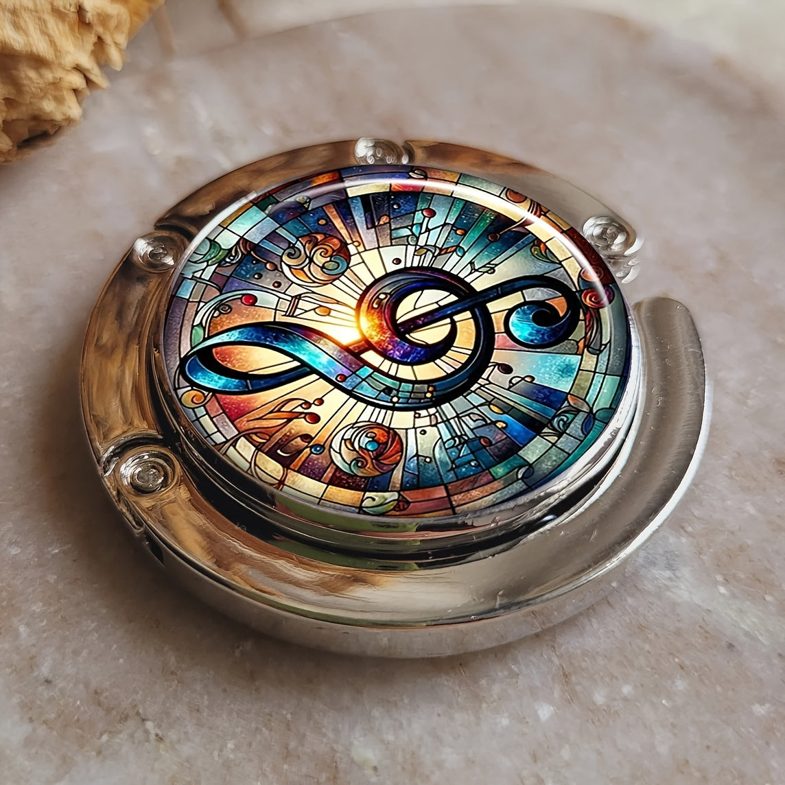 Zamonaviy va Amaliy Musiqa Kaliti Qiyshayadigan Sumka Osig'i - Stol uchun Qisqa Sumka Qulfi, Metalldan Yasalgan