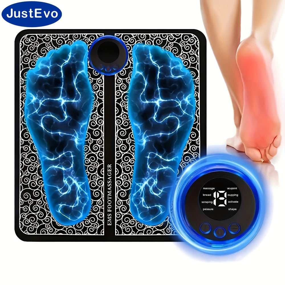 JustEvo EMS oyoq massajchisi - bu portativ, qayta zaryadlanadigan qurilma bo'lib, chuqur massaj qilish orqali dam olish imkonini beradi. Orqa, bo'yin va butun tanani bo'shatish uchun ideal. Li-ion polimer batareyasi bilan ≤36V da ishlaydi.