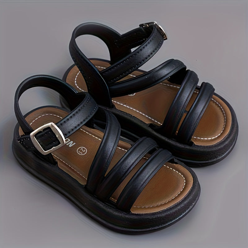Boys Beach Sandals Breathable Quick-Dry PVC Non-Slip Adjustable Water Shoes