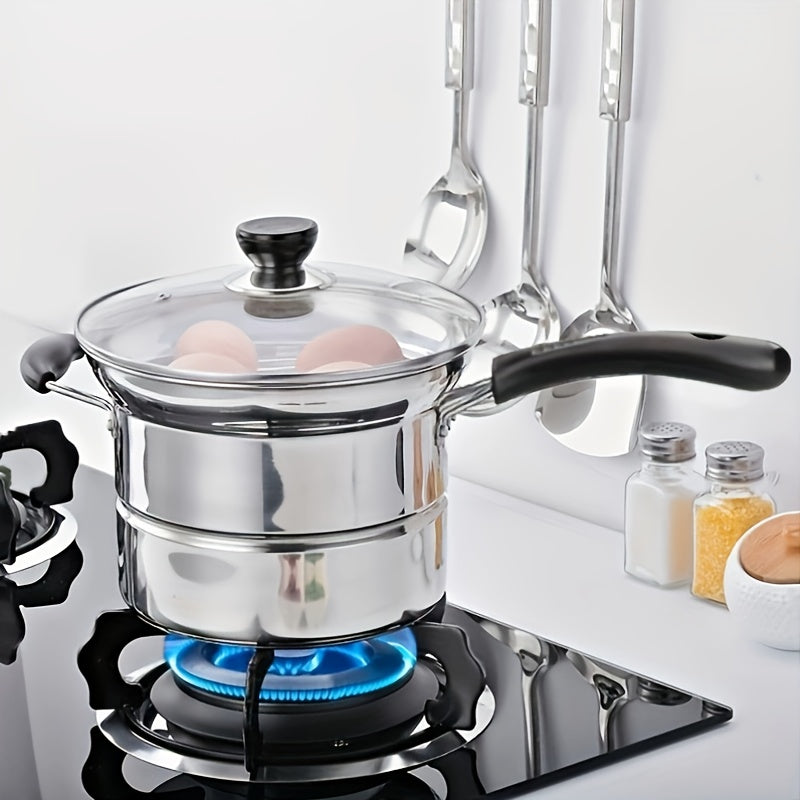 Stainless Steel Cooking Set with Fryer Basket Steamer Basket and Lid