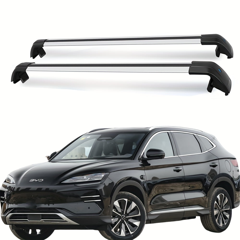 2-Pc Aluminum Alloy Car Roof Luggage Rack Suitable for Sedan SUV Crossbar