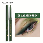 Women's Waterproof Gel Eyeliner Pen Green No Smudge Long-Lasting