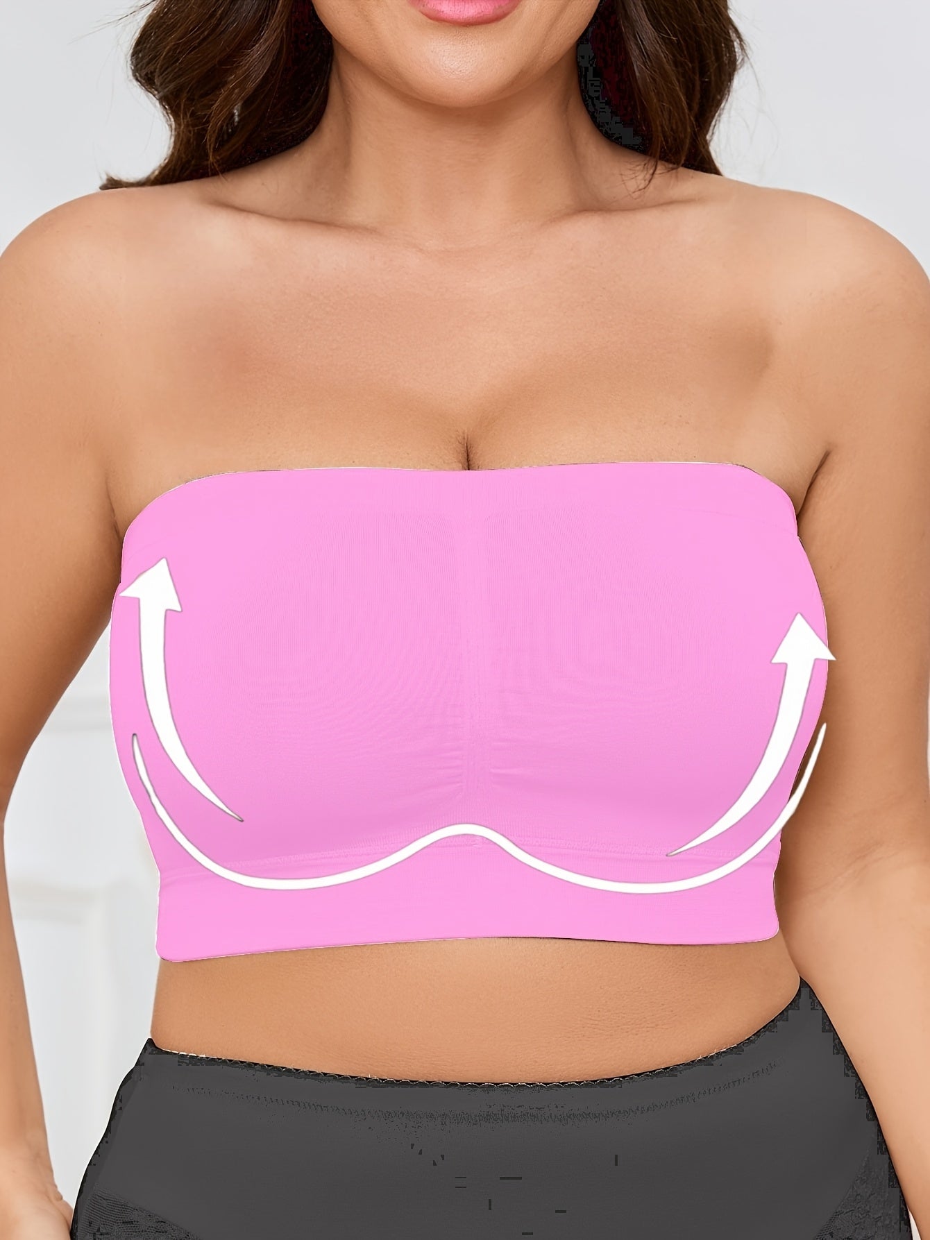 Women's Seamless Sports Bra Set Soft No-Pad Stretchy Plus Size Workout Yoga