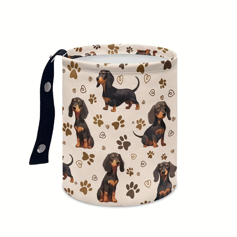 Милый собачка такса автомобильная мусорная корзина складная моющаяся органайзер для мусора