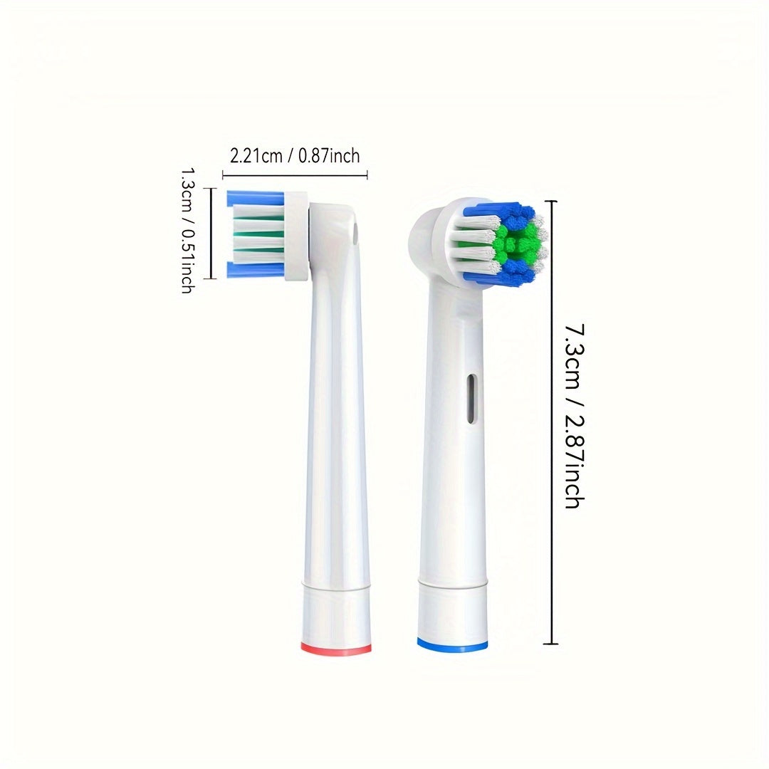 4 Pack Soft Dupont Bristle Toothbrush Replacement Heads for Electric Toothbrushes