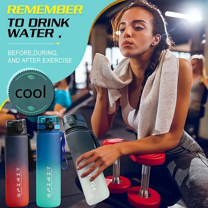 750ml BPA-Free Plastic Water Bottle Leakproof with Straw Lid for Gym Outdoor Hiking