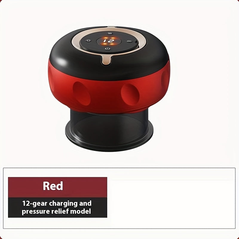 Li-ion batareyali USB orqali zaryadlanadigan elektr massajer, qora va qizil, qo'l bilan ishlatiladigan chuqur to'qima perkusiyasi uchun, sayohat va uyda foydalanish uchun portativ.