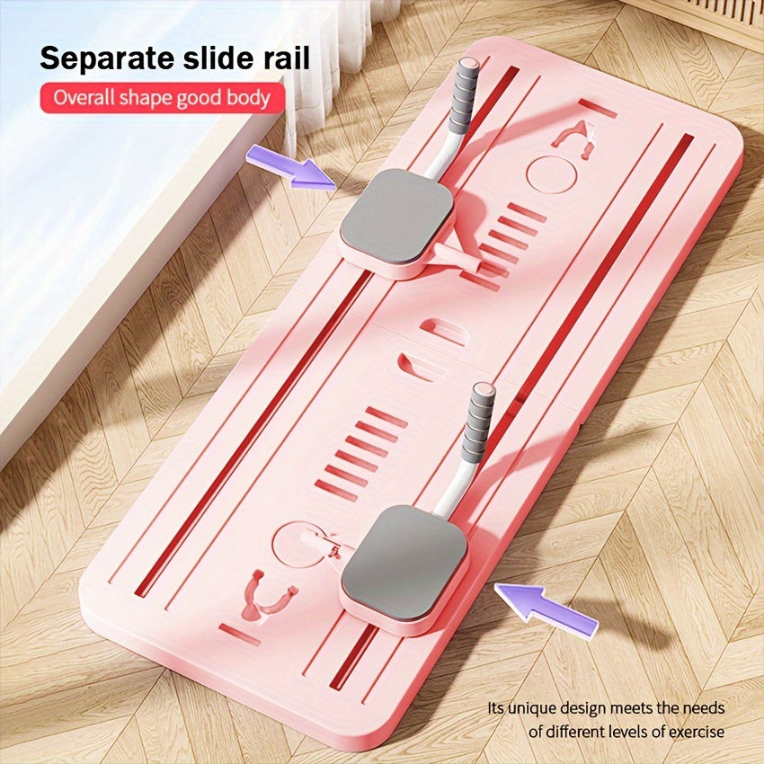 8-in-1 ABS Pilates Slide Board for Core Fitness Home Gym Portable Foldable