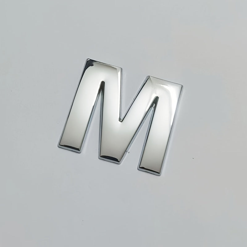 Moslashtiriladigan Kumush 3D Metall Avtomobil Emblemasi Katta Harf Raqami Zink Alloy Tashqi