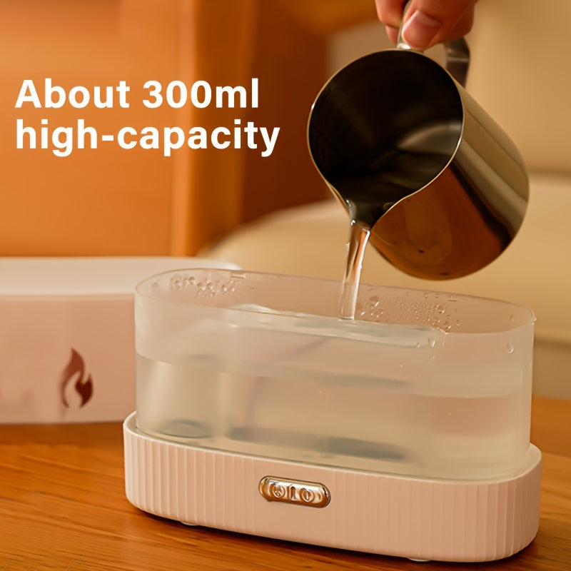 USB-Powered Aromatherapy Diffuser with Soundwave Technology LED Light Cool Mist Humidifier for Essential Oils