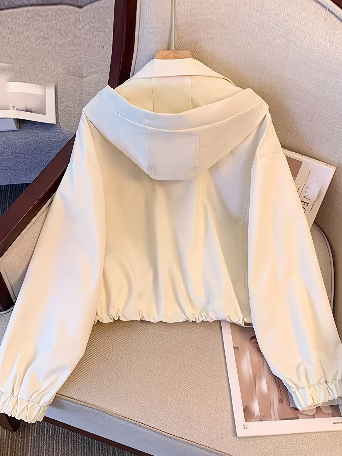 Women's Windbreaker Jacket Lightweight Polyester Casual Spring Fall 2024