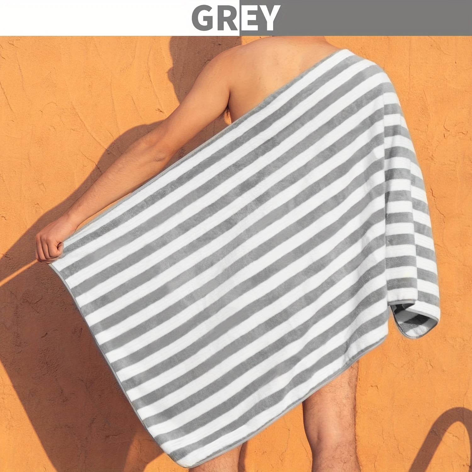 8-Donali mikrotoʻrli sochiq toʻplami tez quriydi, yumshoq, engil, hammom va plyaj uchun