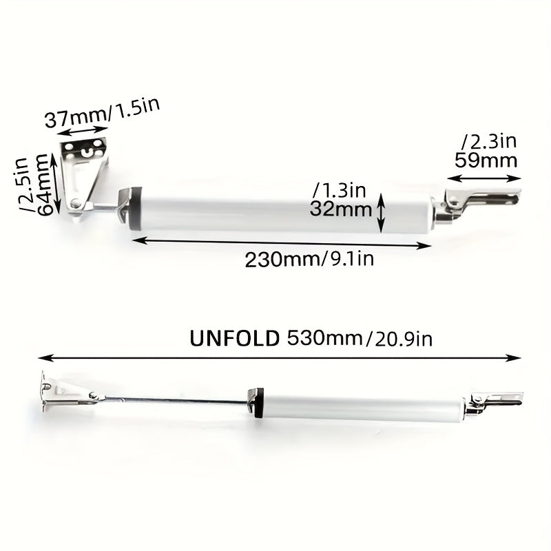 Automatic Household Door Closer with Silent Buffer in Black Silver White Coffee for Wooden Doors