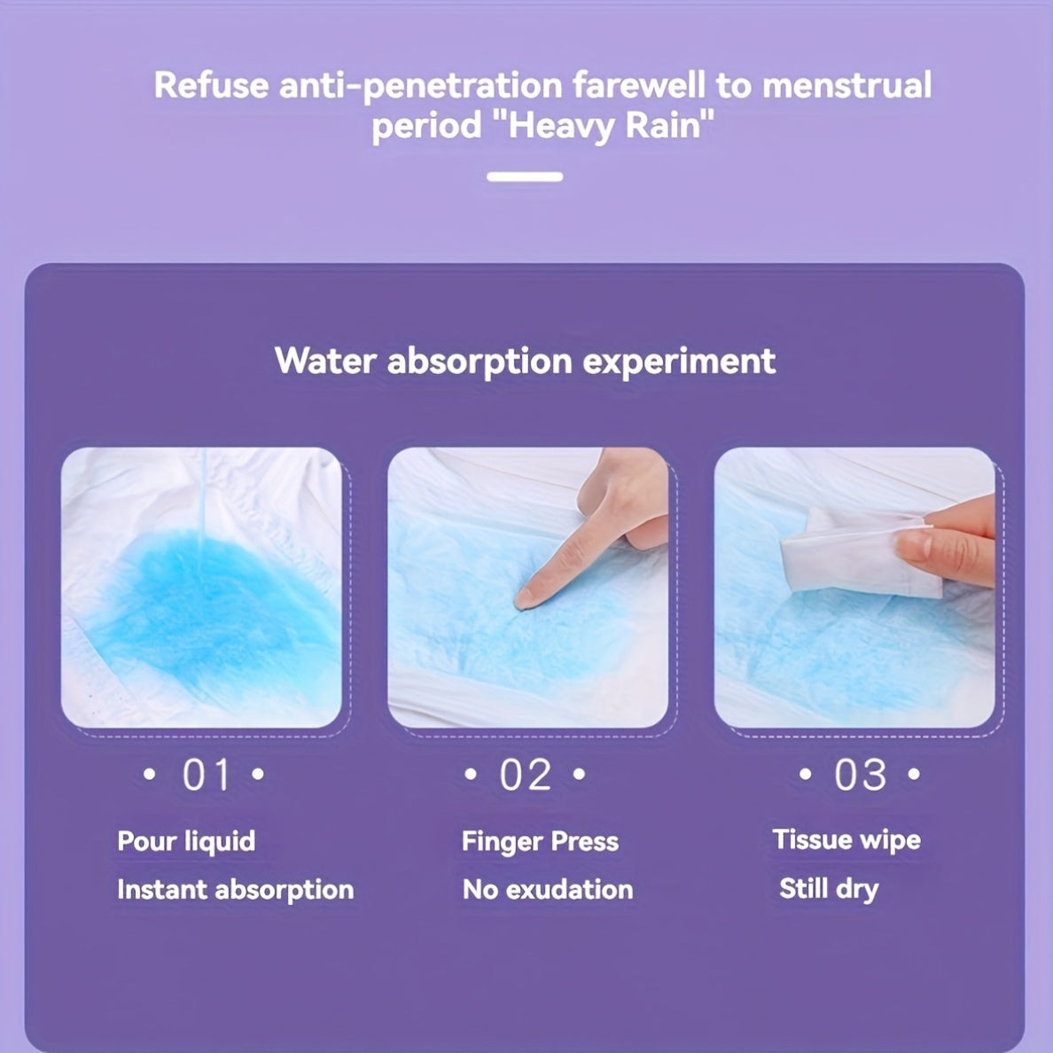 Women’s Leak-Proof Cotton Menstrual Panties for Overnight Use Breathable Absorbent