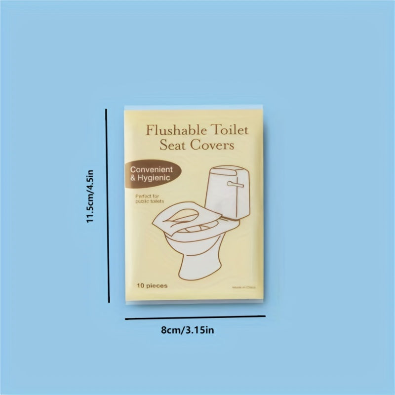 80 Pack Biodegradable Flushable Paper Toilet Seat Covers for Adults and Potty Training