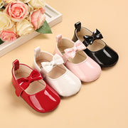 Girls Flat Shoes with Bow, Soft Princess Sandals, PU Upper, Spring Summer