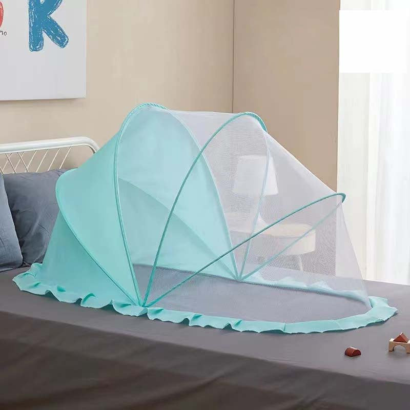 Baby Mosquito Net with Built-In Light for Cribs and Playmats, Wind and Insect Resistant