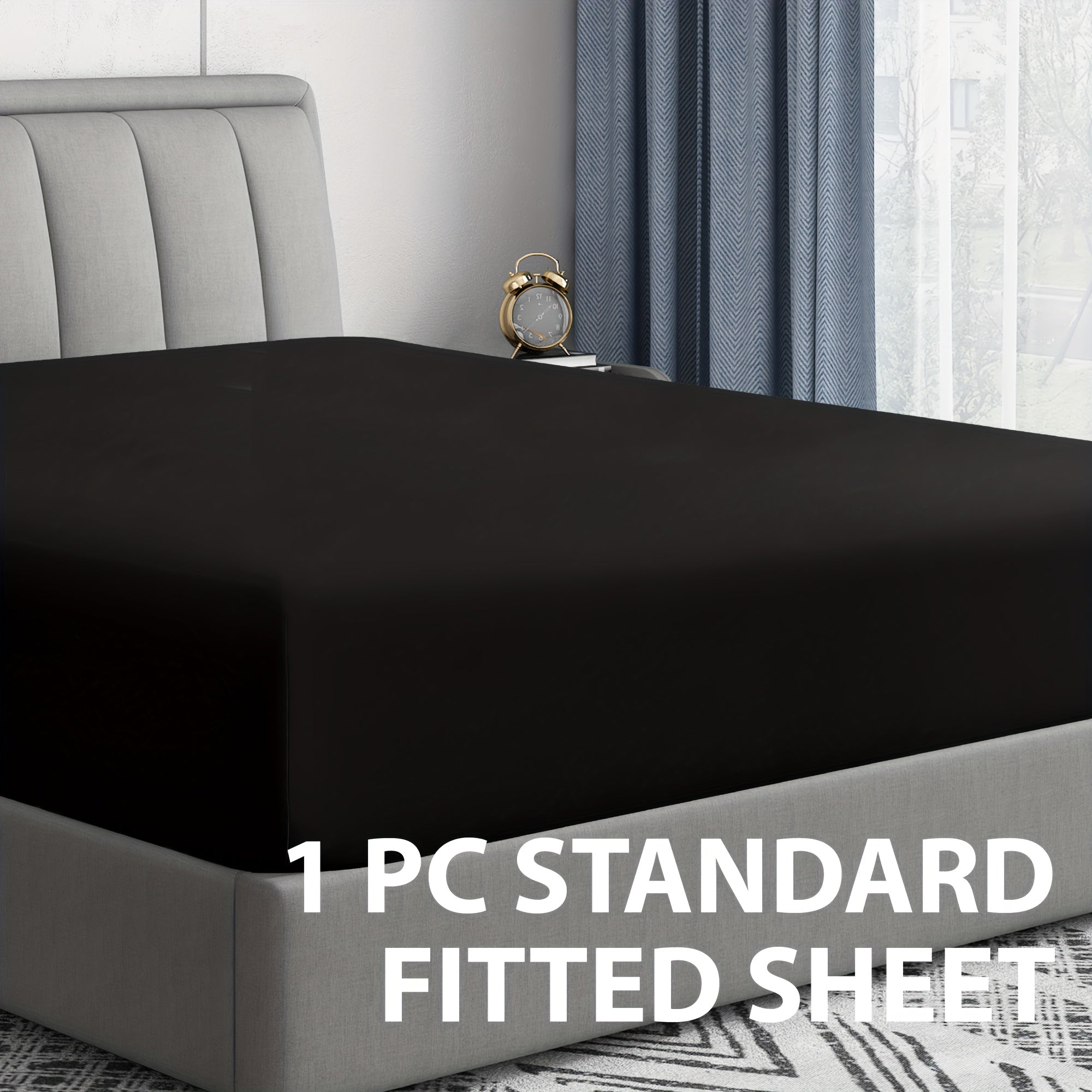 Single Fitted Sheet All-Season Microfiber Hypoallergenic Breathable Mattress Protector