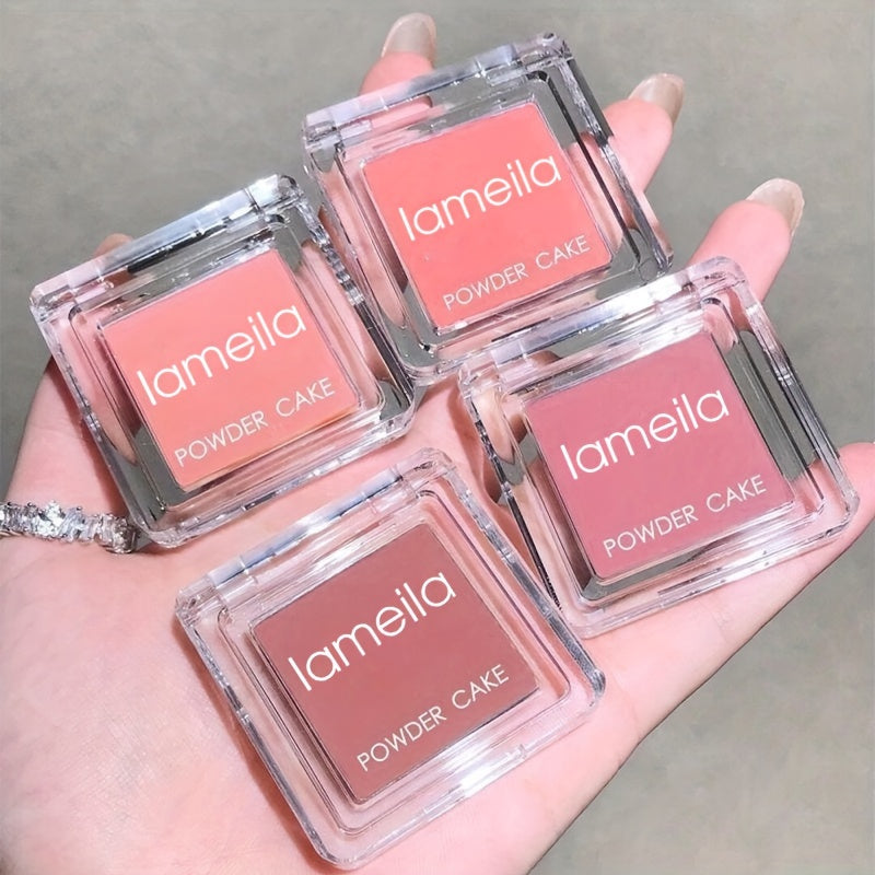 Женская матовая пудра для румян — водостойкая, розовый оттенок