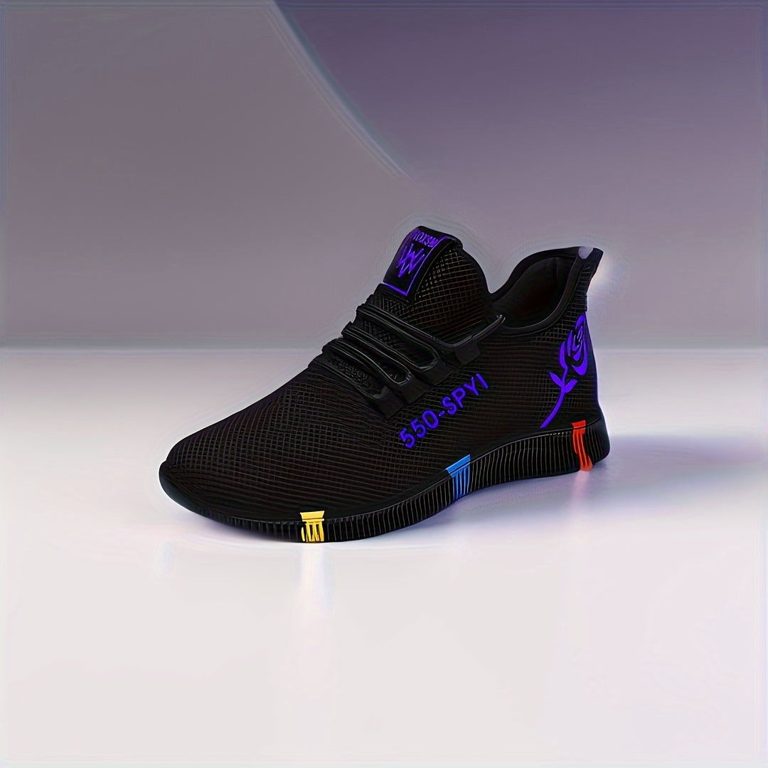 Women's Breathable Knit Sneakers Casual Lace-Up Outdoor Low Top Sport Shoes