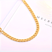 Women Gold Chain Necklace 55.88cm 14K Plated Elegant Party Jewelry